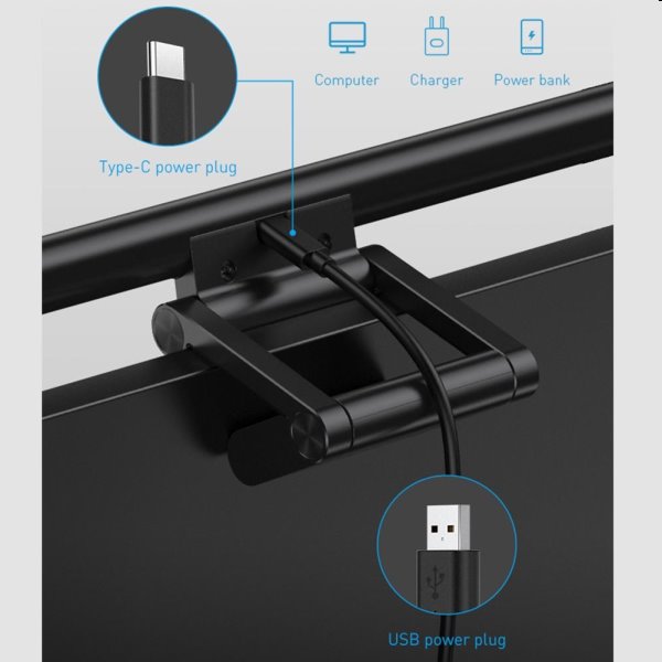 Baseus i-Wok series USB závěsné světlo na monitor Baseus i-Wok series USB závěsné světlo na monitor