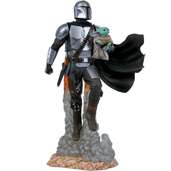 Figurka Milestones: Star Wars Mandalorian Mandalorian & Child 41 cm