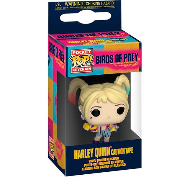 POP! Klíčenka Harley Quinn Caution Tape (Birds of Prey)