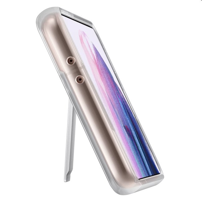 Pouzdro Clear Standing Cover pro Samsung Galaxy S21 Plus, transparent Pouzdro Clear Standing Cover pro Samsung Galaxy S21 Plus, transparent
