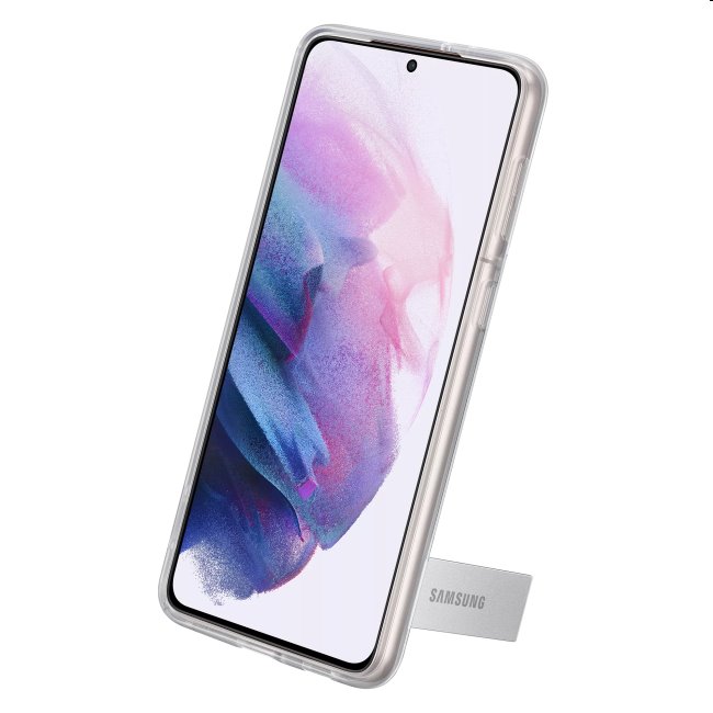 Pouzdro Clear Standing Cover pro Samsung Galaxy S21 Plus, transparent Pouzdro Clear Standing Cover pro Samsung Galaxy S21 Plus, transparent