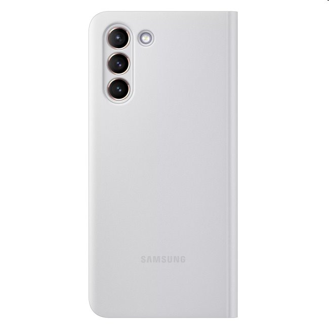 Pouzdro Clear View Cover pro Samsung Galaxy S21 Plus - G996B, light gray (EF-ZG996C)