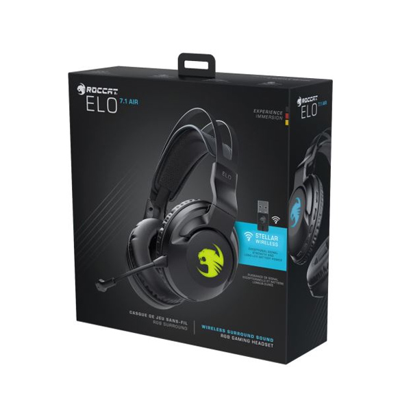 Roccat Elo 7.1 Air, bezdrátový headset s prostorovým zvukem Roccat Elo 7.1 Air, bezdrátový headset s prostorovým zvukem