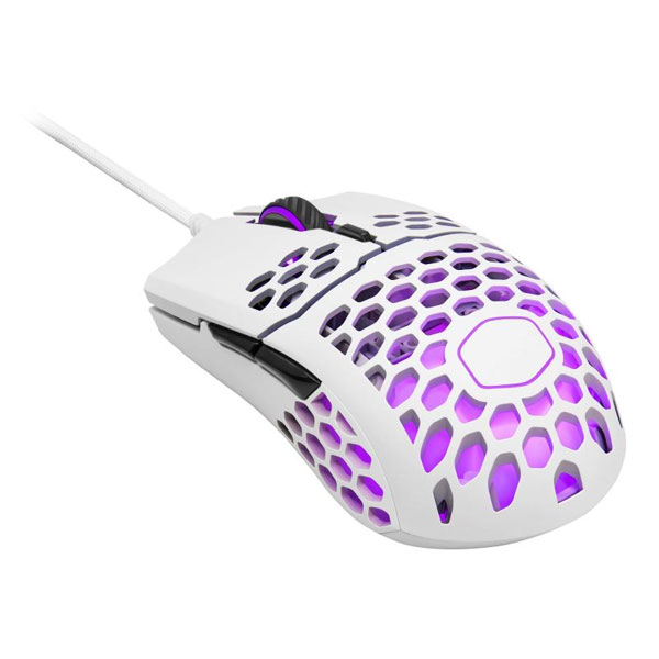Herní myš Cooler Master LightMouse MM711, matná bílá