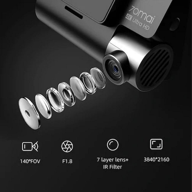 Xiaomi 70Mai 4K autokamera A800s + zadní FullHD kamera Xiaomi 70Mai 4K autokamera A800s + zadní FullHD kamera