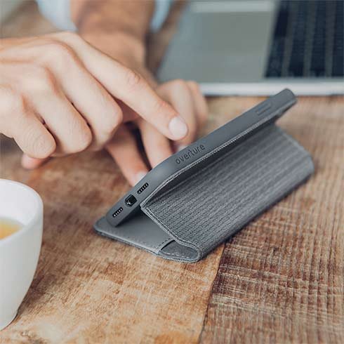 Moshi pouzdro Overture pro iPhone XS Max, herringbone gray Moshi pouzdro Overture pro iPhone XS Max, herringbone gray