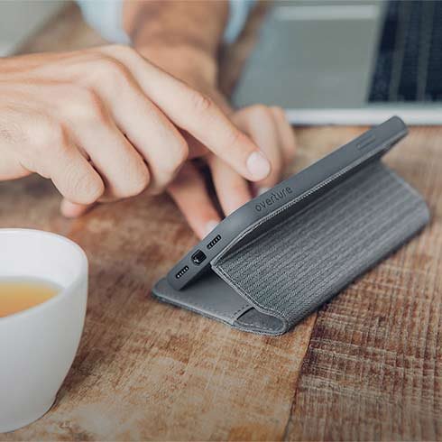 Moshi pouzdro Overture pro iPhone XS Max, herringbone gray Moshi pouzdro Overture pro iPhone XS Max, herringbone gray