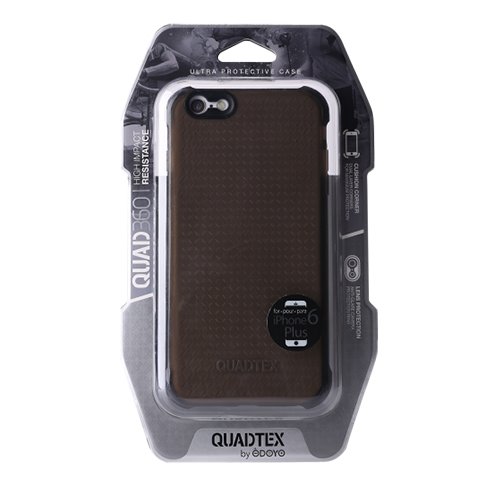 Odoyo kryt Quad360 pro iPhone 6 Plus/ 6s Plus, ebony black Odoyo kryt Quad360 pro iPhone 6 Plus/ 6s Plus, ebony black