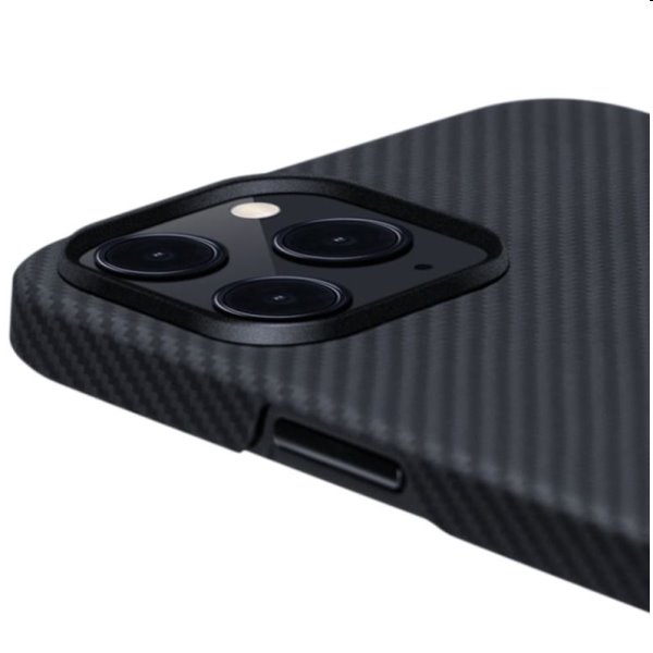 Pouzdro Pitaka Air z aramidových vláken pro iPhone 12 Pro Max, černé/šedé Pouzdro Pitaka Air z aramidových vláken pro iPhone 12 Pro Max, černé/šedé