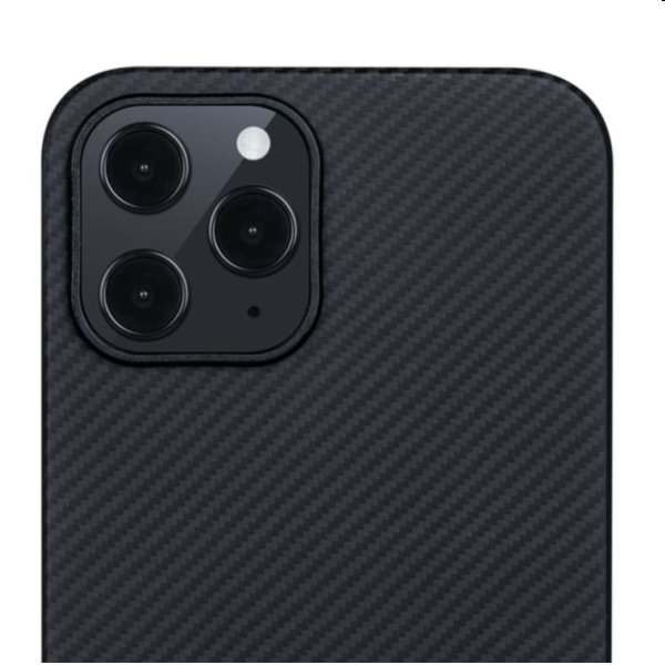 Pouzdro Pitaka Air z aramidových vláken pro iPhone 12 Pro Max, černé/šedé Pouzdro Pitaka Air z aramidových vláken pro iPhone 12 Pro Max, černé/šedé