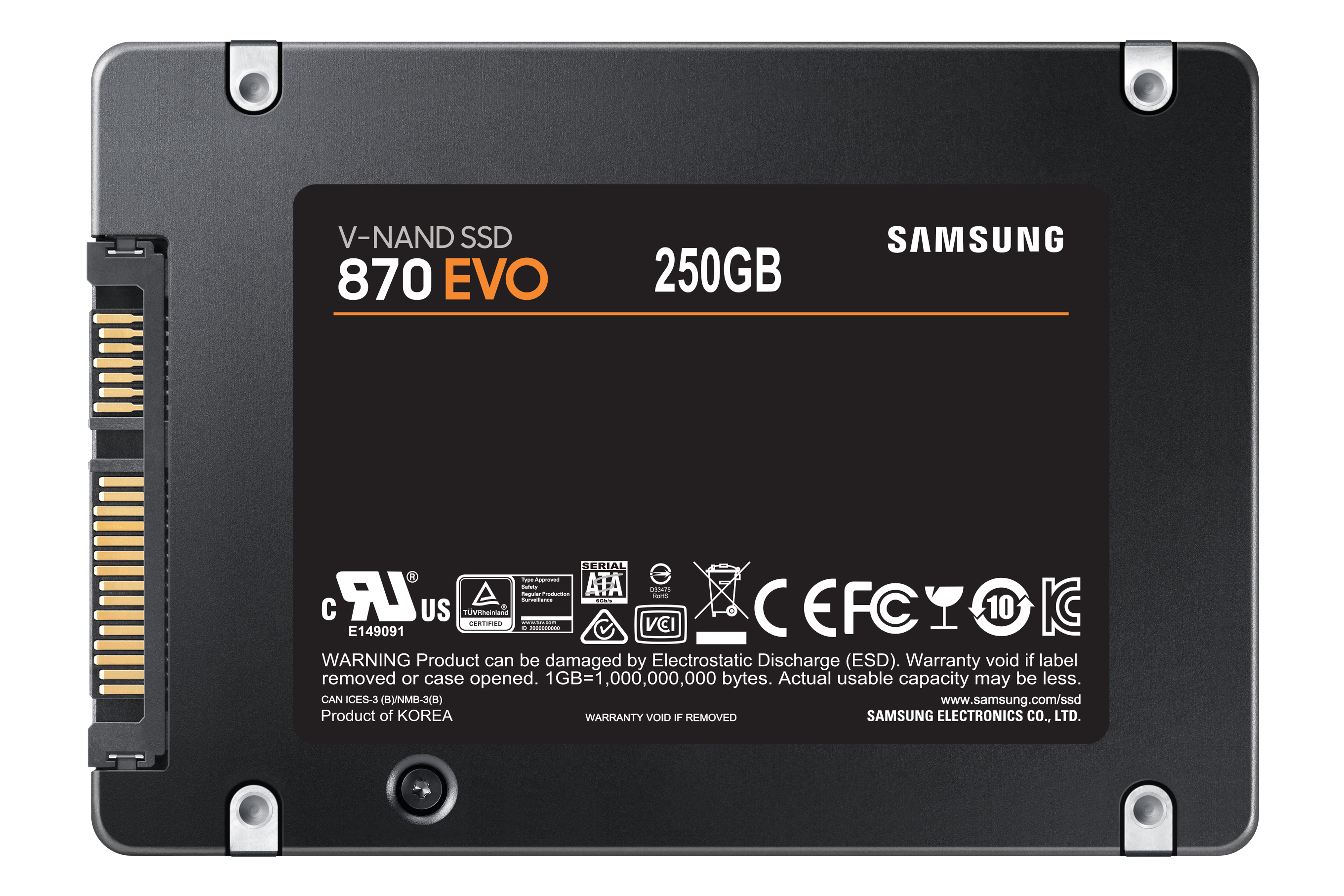 Samsung SSD 870 EVO, 250GB, SATA III 2.5"