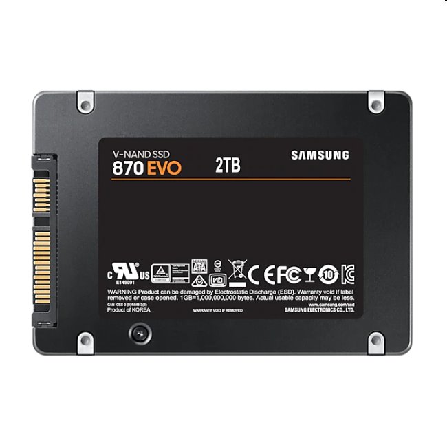 Samsung SSD 870 EVO, 2TB, SATA III 2.5" Samsung SSD 870 EVO, 2TB, SATA III 2.5"