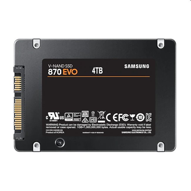 Samsung SSD 870 EVO, 4TB, SATA III 2.5" Samsung SSD 870 EVO, 4TB, SATA III 2.5"