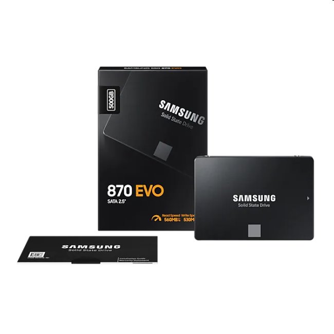 Samsung SSD 870 EVO, 500GB, SATA III 2.5" Samsung SSD 870 EVO, 500GB, SATA III 2.5"