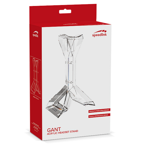 Speedlink Gant Acrylic Headset Stand, clear