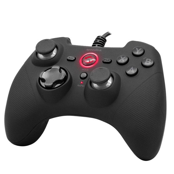 Speedlink Rait Gamepad for PC/PS3/Switch/OLED, rubber-black Speedlink Rait Gamepad for PC/PS3/Switch/OLED, rubber-black