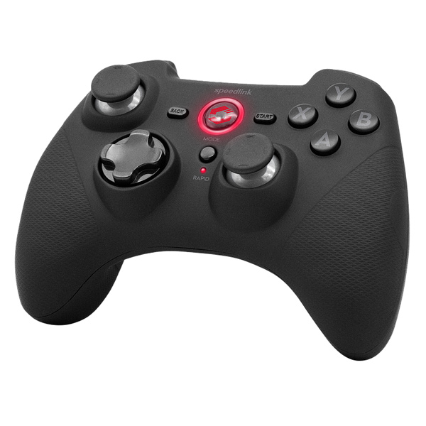 Speedlink Rait Gamepad Wireless for PC/PS3/Switch, rubber-black