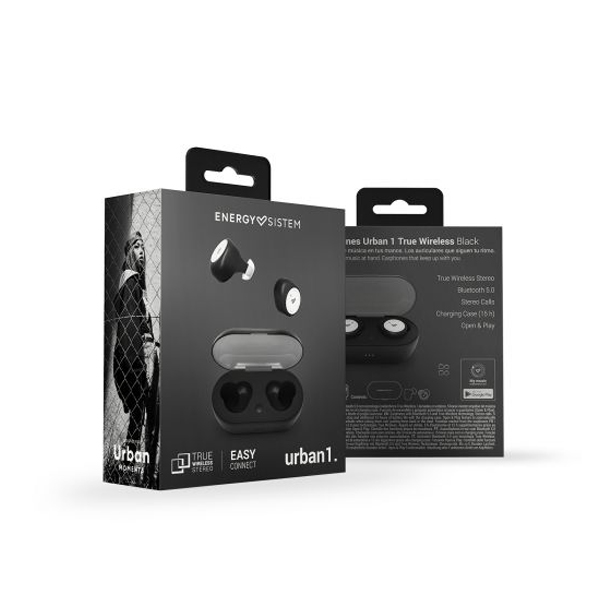 Energy Earphones Urban 1 True Wireless, černé Energy Earphones Urban 1 True Wireless, černé