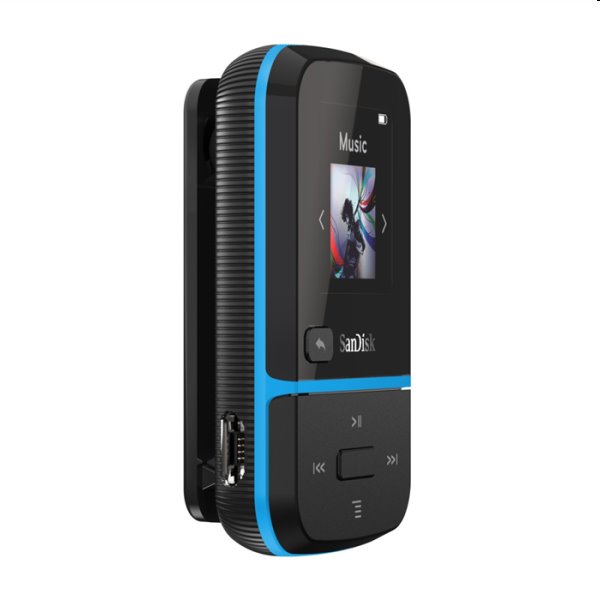 Přehrávač SanDisk MP3 Clip Sport Go 32 GB, modrý Přehrávač SanDisk MP3 Clip Sport Go 32 GB, modrý