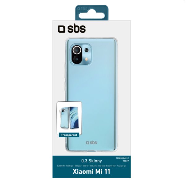 Pouzdro SBS Skinny pro Xiaomi Mi 11, transparentní Pouzdro SBS Skinny pro Xiaomi Mi 11, transparentní