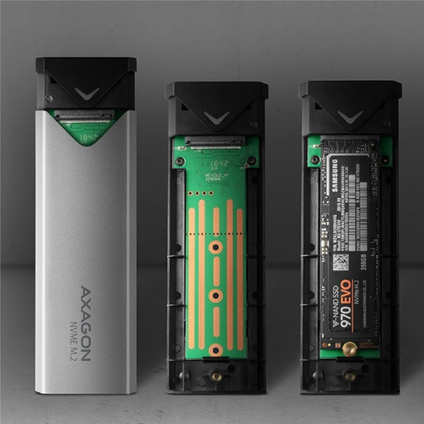 AXAGON EEM2-UG2 USB-C 3.1 Gen 2 - M.2 NVMe SSD 42-80 mm box