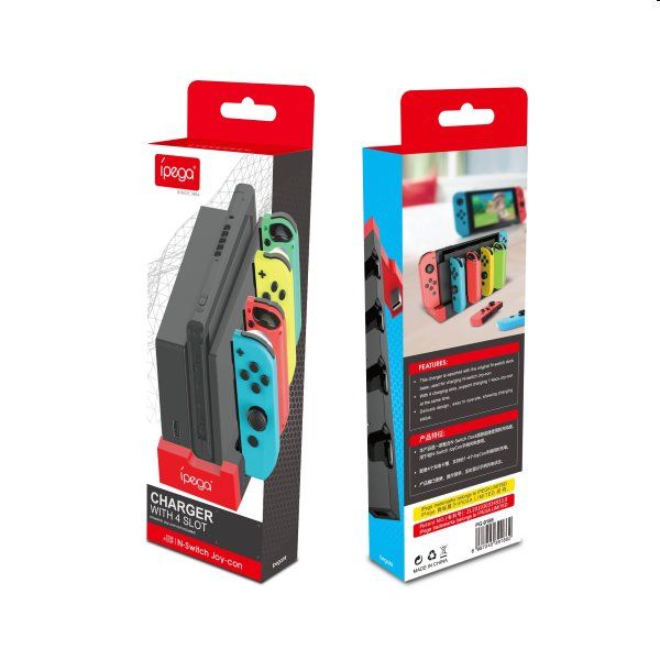 Nabíjecí stanice iPega 9186 pro Nintendo Switch Joy-con, black Nabíjecí stanice iPega 9186 pro Nintendo Switch Joy-con, black