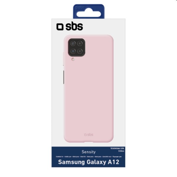 Pouzdro SBS Sensity pro Samsung Galaxy A12 - A125F, růžové Pouzdro SBS Sensity pro Samsung Galaxy A12 - A125F, růžové