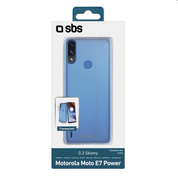 SBS pouzdro Skinny pro  Motorola Moto E7 Power, transparentní
