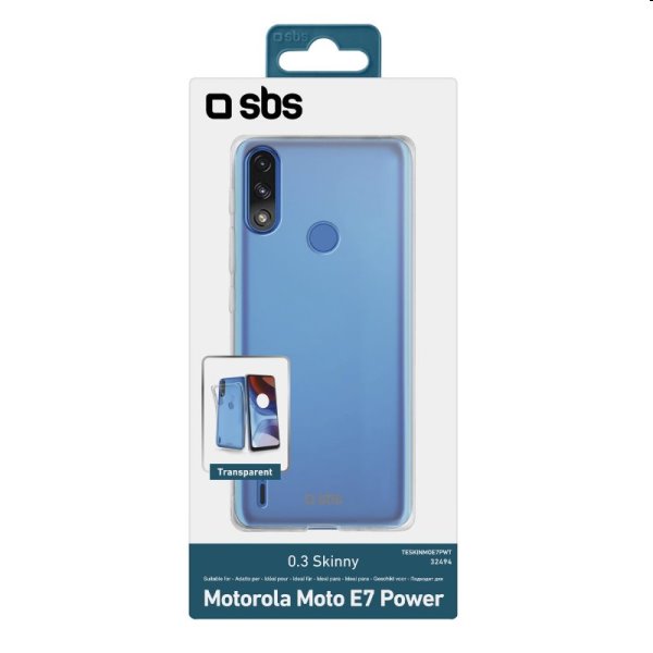 SBS pouzdro Skinny pro Motorola Moto E7 Power, transparentní SBS pouzdro Skinny pro Motorola Moto E7 Power, transparentní