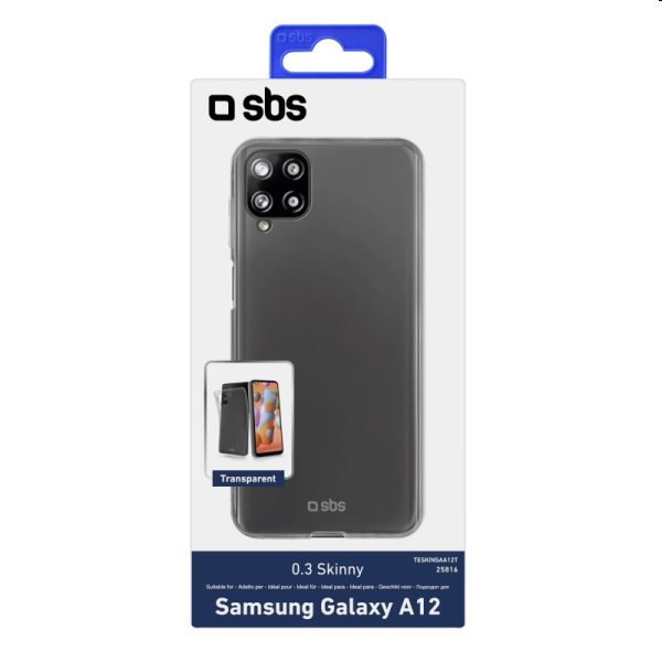 SBS pouzdro Skinny pro Samsung Galaxy A12 - A125F, transparent SBS pouzdro Skinny pro Samsung Galaxy A12 - A125F, transparent