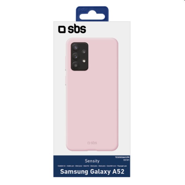 SBS Sensity for Samsung Galaxy A52 - A525F / A52s 5G, pink SBS Sensity for Samsung Galaxy A52 - A525F / A52s 5G, pink