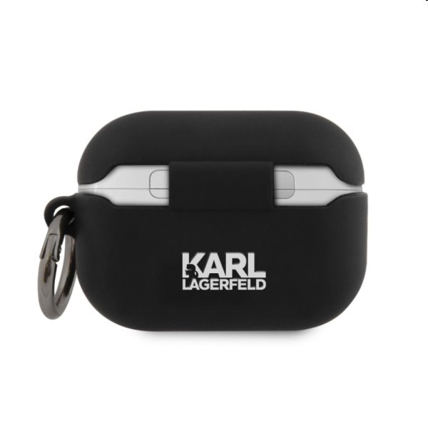 Karl Lagerfeld Rue St Guillaume silikonový obal pro Apple AirPods Pro, černé