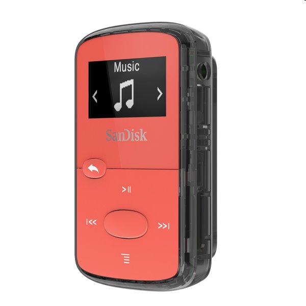 Přehrávač SanDisk MP3 Clip Jam 8 GB MP3, červený