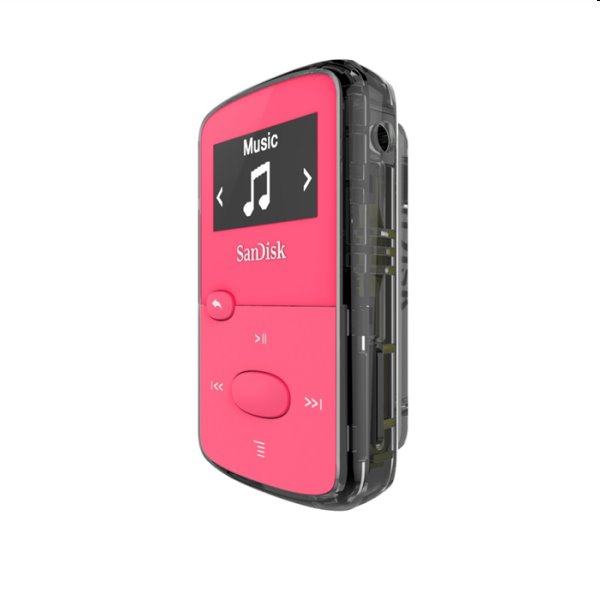 Přehrávač SanDisk MP3 Clip Jam 8 GB MP3, růžový
