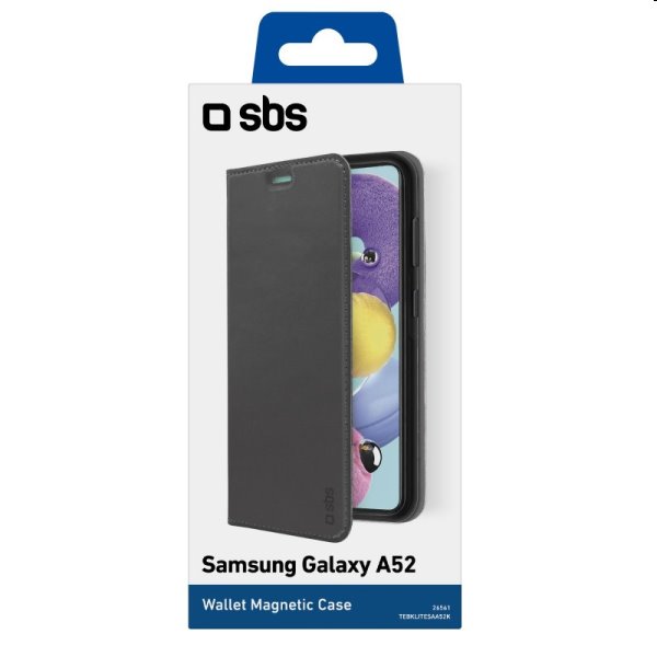 Pouzdro SBS Book Wallet Lite pro Samsung Galaxy A52 - A525F / A52s 5G, černé Pouzdro SBS Book Wallet Lite pro Samsung Galaxy A52 - A525F / A52s 5G, černé