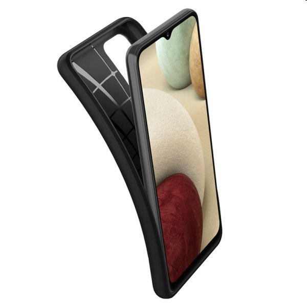 Pouzdro Spigen Core Armor pro Samsung Galax A12 - A125F, černé Pouzdro Spigen Core Armor pro Samsung Galax A12 - A125F, černé