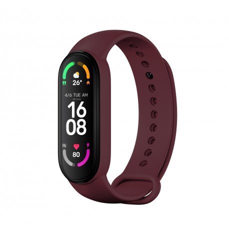Rhinotech řemínek pro Xiaomi Mi Band 5/6, dark red Rhinotech řemínek pro Xiaomi Mi Band 5/6, dark red