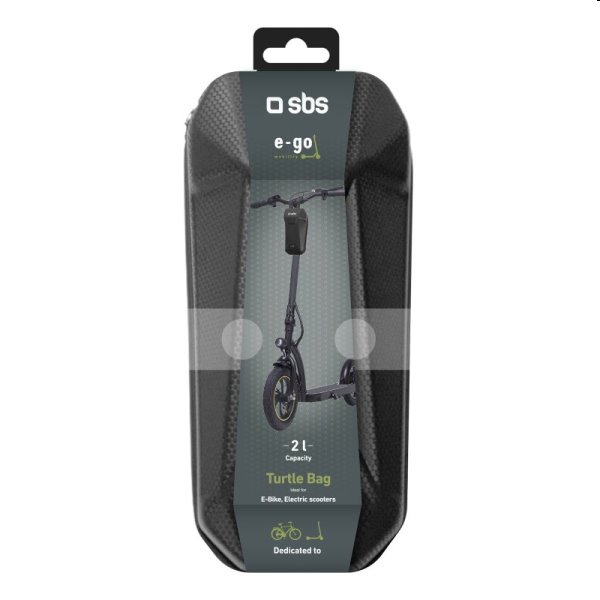 SBS E-Go taška pro elektrické koloběžky, kapacita 2 l, černá SBS E-Go taška pro elektrické koloběžky, kapacita 2 l, černá