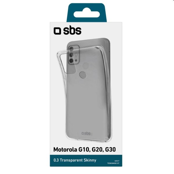 SBS pouzdro Skinny pro Motorola Moto G30/G20/G10, transparentní