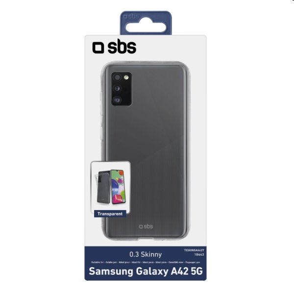 SBS pouzdro Skinny pro Samsung Galaxy A42 5G - A426B, transparentní SBS pouzdro Skinny pro Samsung Galaxy A42 5G - A426B, transparentní