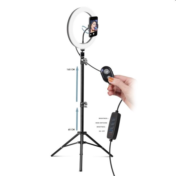 SBS Tripod Kruhové světlo 10'' a stojan 160 cm SBS Tripod Kruhové světlo 10'' a stojan 160 cm