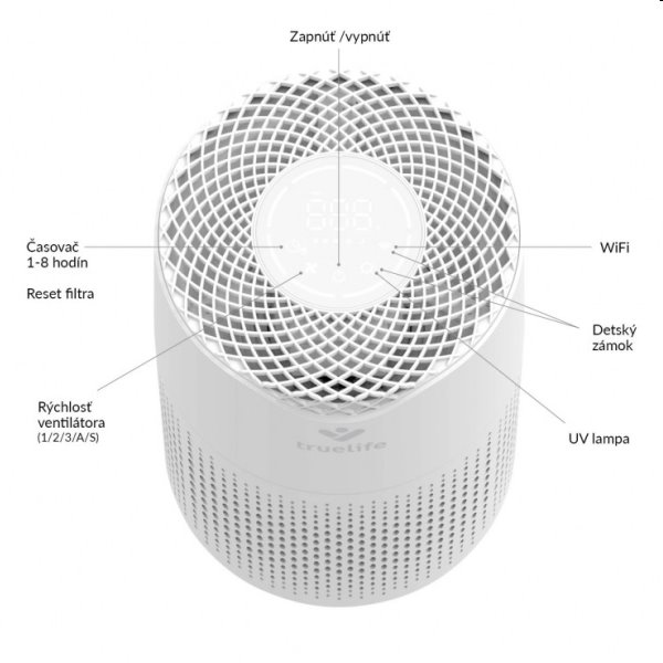TrueLife AIR Purifier P3 WiFi - čistička vzduchu TrueLife AIR Purifier P3 WiFi - čistička vzduchu