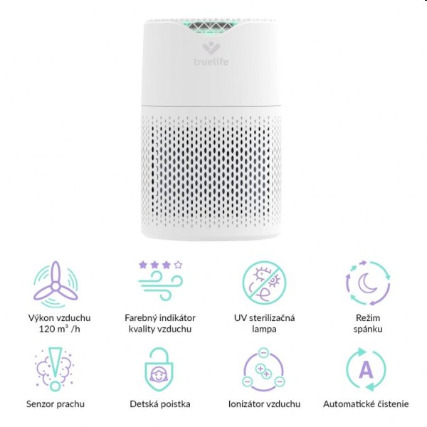 TrueLife AIR Purifier P3 WiFi - čistička vzduchu