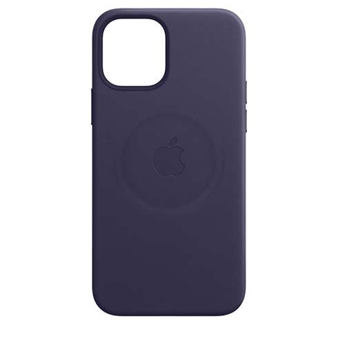 Apple iPhone 12 mini Leather Case with MagSafe, deep violet