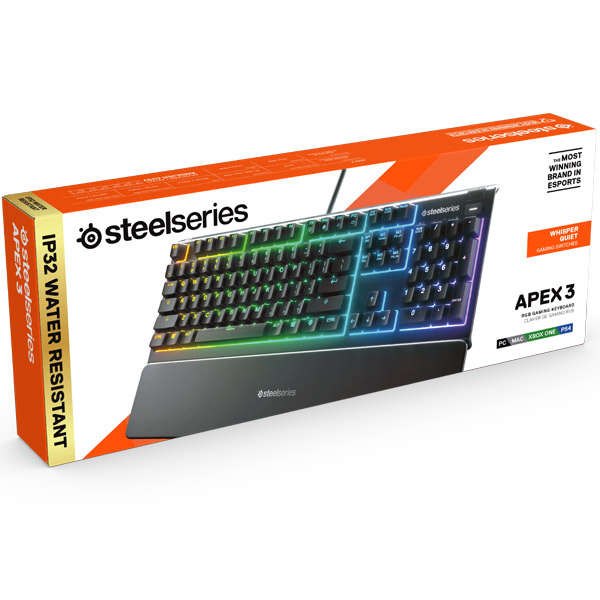 Herní klávesnice SteelSeries Apex 3 US