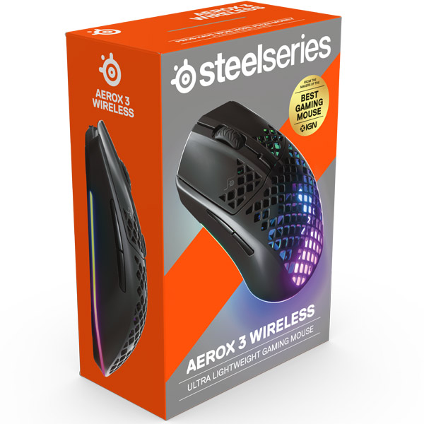 Herní myš SteelSeries Aerox 3 Wireless, black