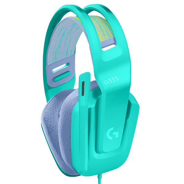 Herní sluchátka Logitech G335 Wired, mint