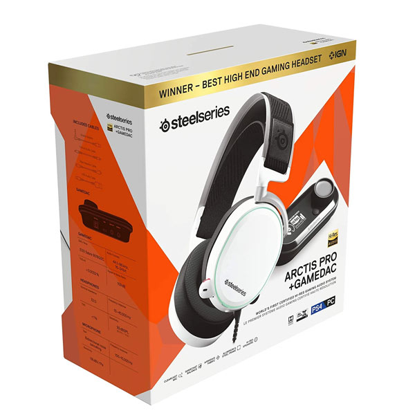 Herní sluchátka Steelseries Arctis Pro + GameDAC, white Herní sluchátka Steelseries Arctis Pro + GameDAC, white