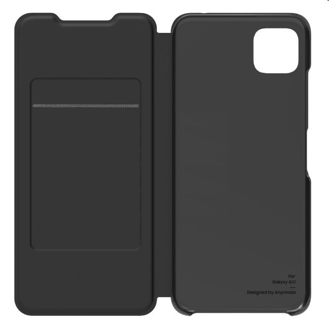 Pouzdro Flip Wallet Cover pro Samsung Galaxy A22 - A225F, black (GP-FWA225AM)