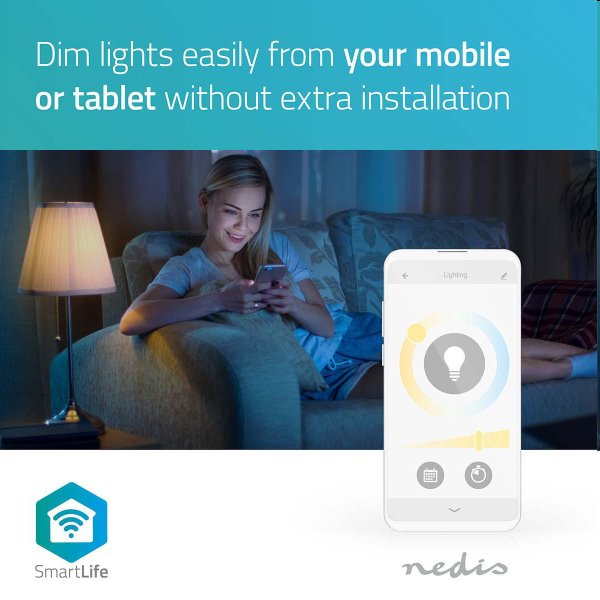 Smart LED žárovka Nedis 4.5W E14 350lm Smart LED žárovka Nedis 4.5W E14 350lm